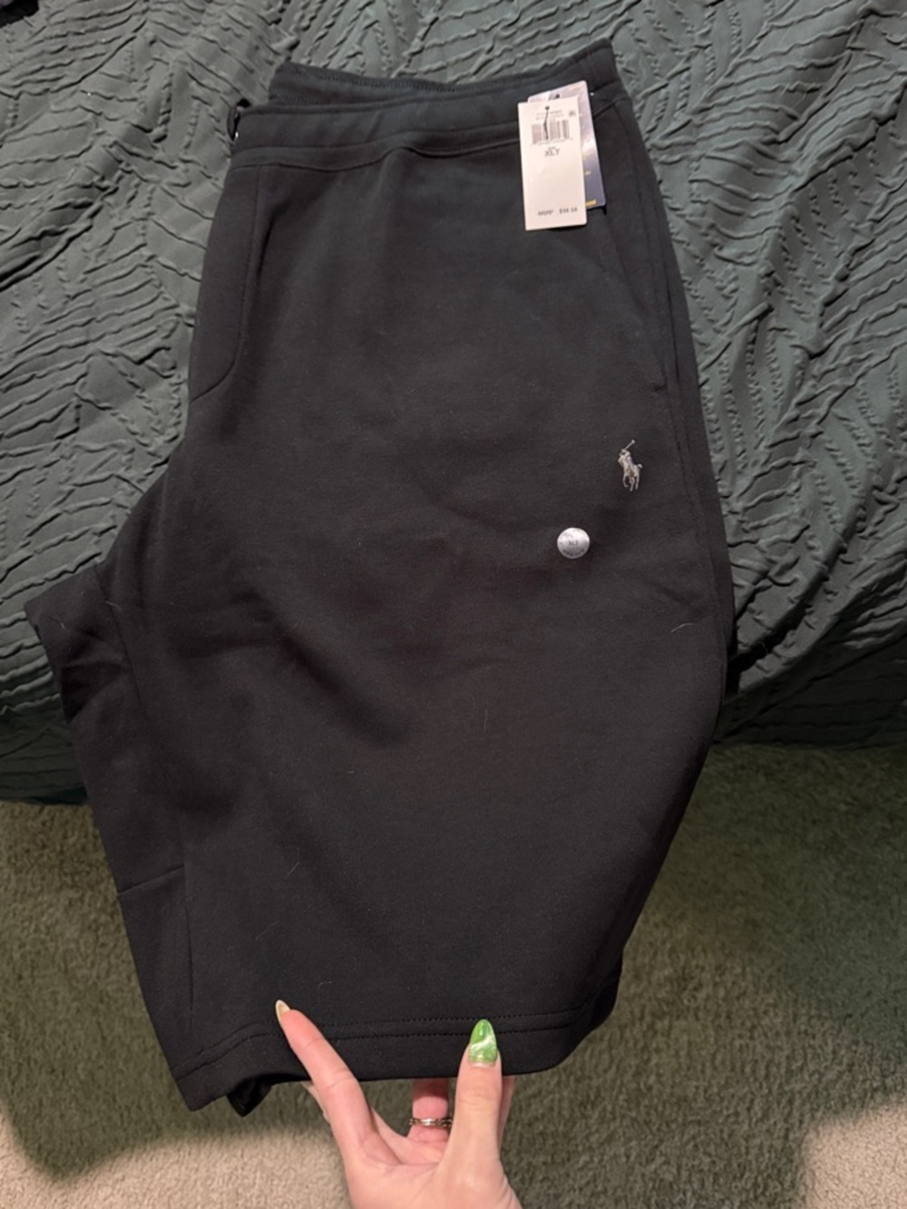 Polo by Ralph Lauren Black Logo Sweat Shorts